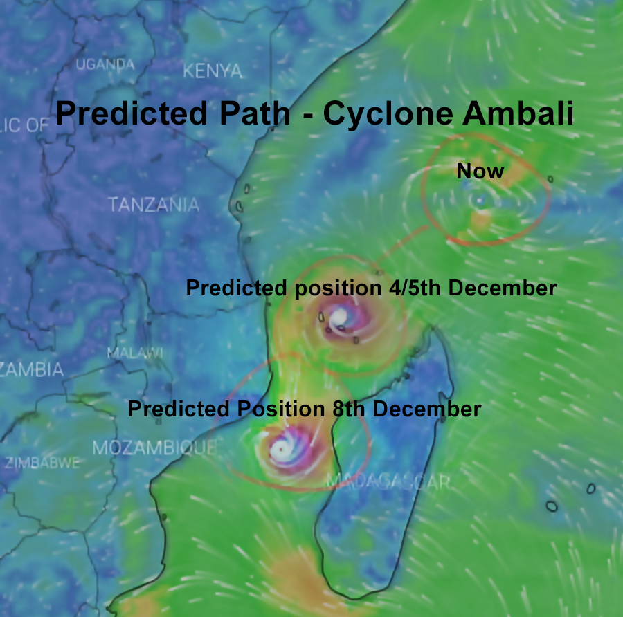 VisualPersist's tweet photo. #CycloneAmbali is predicted to head across the #Comoros and #Mayotte into the #Mozambique Channel...
#SIDS #smallscalefisheries #SDG13 #SDG14
#ClimateChange https://t.co/ERX7rR8GN0