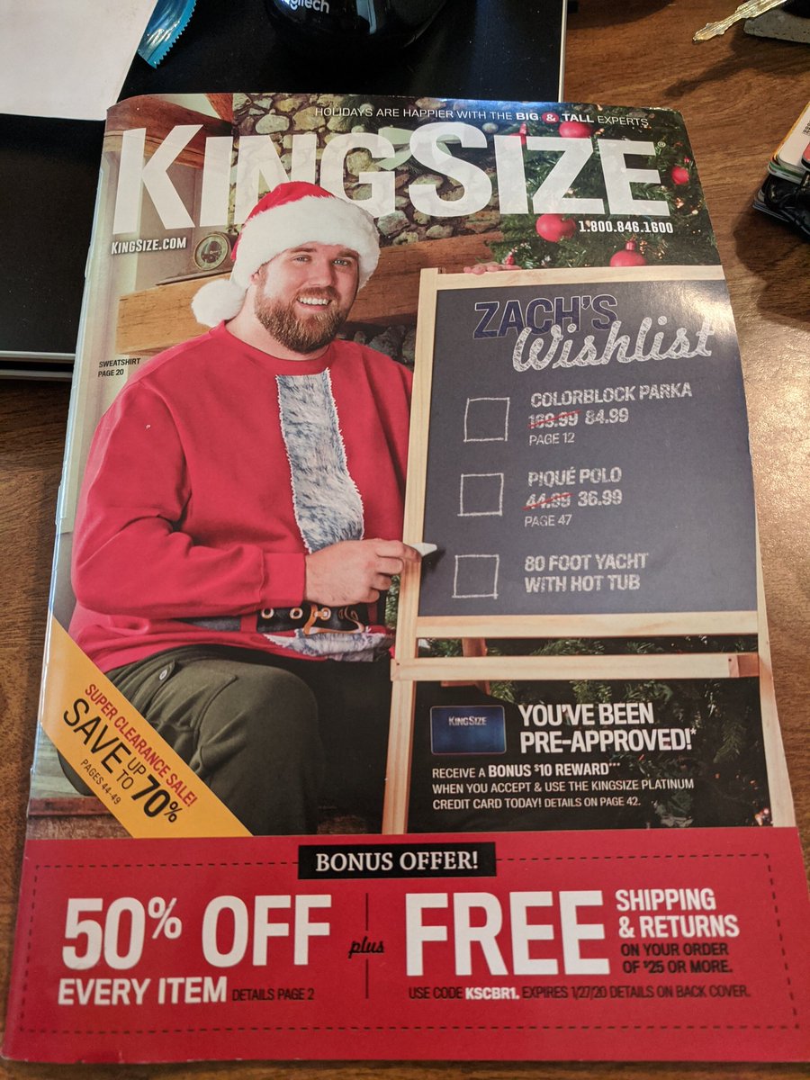 algattullo's tweet photo. Not exactly the best mail to get on #BlackFriday especially when you've been working out for months. @JrzyJoePiscopo @frankmorano #notthatfat #bigboned #clownage #kingsize https://t.co/2aOZr58gAV