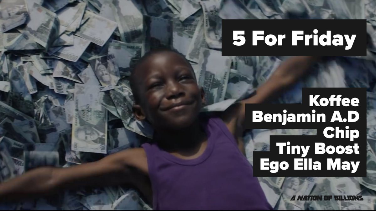 Nation of Billions (@nationbillions) on Twitter photo It's that time again people! Get your #5forFriday fix from;
<a href="/Benjamin_AD/">B.A.D</a>
<a href="/originalkoffee/">Original Koffee</a>
<a href="/OfficialChip/">Chip</a>
<a href="/SPARENO1BOOST/">G BOOST</a>
<a href="/EgoEllaMay/">pronounced ‘eh-go’ 🕊️</a>
nationofbillions.com/5-for-friday-b… It's that time again people! Get your #5forFriday fix from;
<a href="/Benjamin_AD/">B.A.D</a>
<a href="/originalkoffee/">Original Koffee</a>
<a href="/OfficialChip/">Chip</a>
<a href="/SPARENO1BOOST/">G BOOST</a>
<a href="/EgoEllaMay/">pronounced ‘eh-go’ 🕊️</a>
nationofbillions.com/5-for-friday-b…