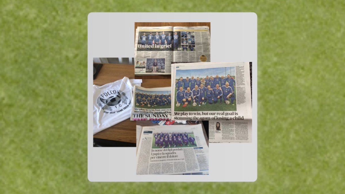 Follofc_uk's tweet photo. We’ve been in lots of newspapers spreading awareness about our footballing support group who’s aim is to look after each other and other bereaved Dads whilst trying to get a message out there. #dadscrytoo #ItsOkNotToBeOk #follofc #birthdaycountdown https://t.co/iH3A7EnLNx