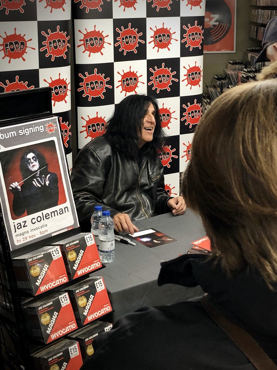 FoppCovent's tweet photo. It’s all kicking off here at @FoppCovent for the signing of a new album by #jazcoleman of @Killingjokeband #music #musicforyourears #newreleaseaudio #musicismylife #fopp #foppcovent https://t.co/lznml96FtQ