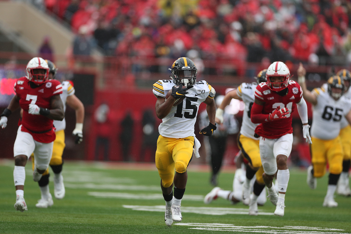 uiowa's tweet photo. For the fifth straight year, the Hawkeyes take home the Heroes Trophy! Final: Iowa 27, Nebraska 24. #FightForIowa 💛🖤🏈 https://t.co/KBiSihUzQA