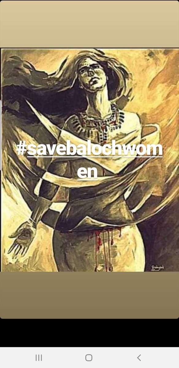 #SaveBalochWomen 
#SaveHumanity 
#SaveInnocentBalochPeople 
#FreeBalochistan 
@UNHumanRights @UN_PGA @UNGeneva @UN @hrw @PMOIndia and All @HROrg please raise your voices against #PakistaniTerrorism .