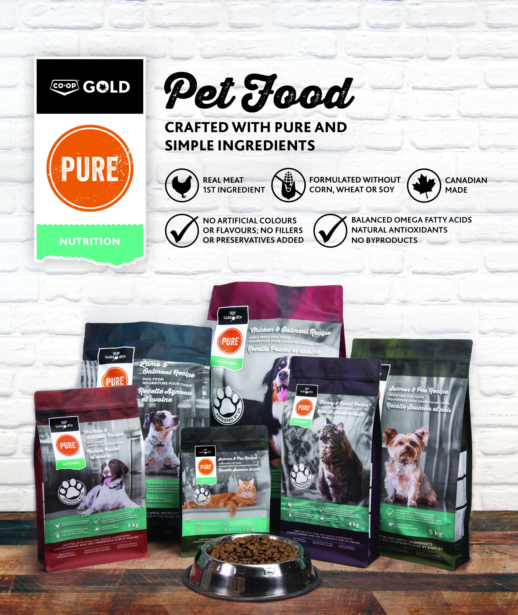 Co op gold pure dog food ingredients outlet