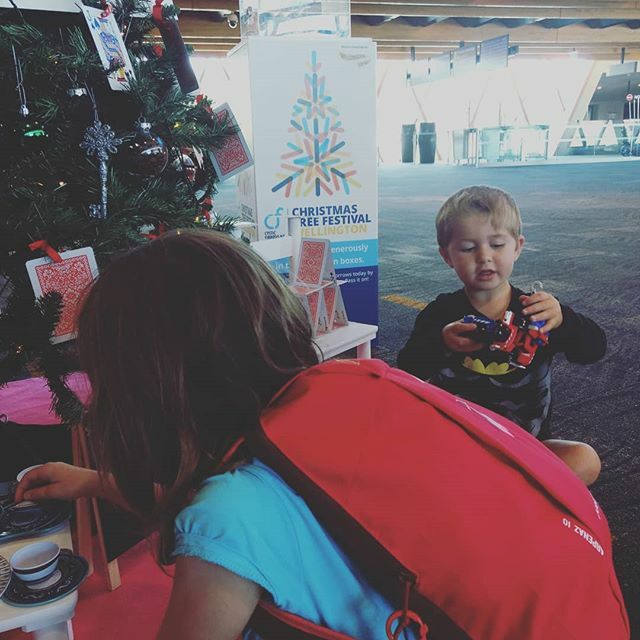 thewhaanga's tweet photo. At @wellingtonairport hanging out under a Christmas tree, enroute to Queenstown where @kiwipete will be racing in the @pioneer.nz . Hopefully more photos will come with @1fish2chip. First planeride for mr3 (#peanut3 coming right up!
.
.
.
.
#whanauTime #airports #TravelsWith… https://t.co/9l8CJXeSmi