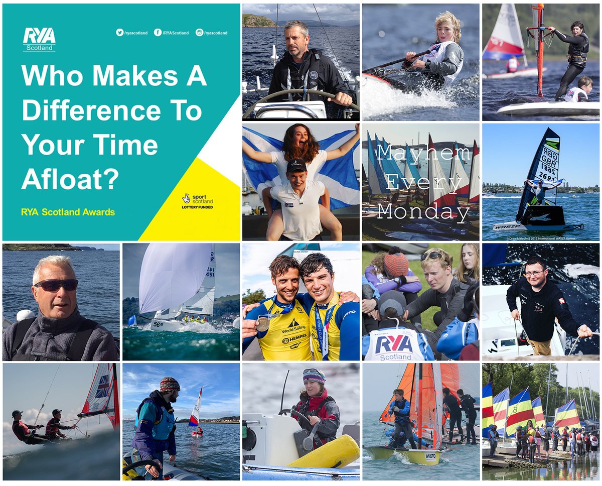 RYAScotland's tweet photo. The #RYASAwards shortlist for 2019 is now live! #volunteers #sailing⛵🏆 https://t.co/i0BPaDEg07 https://t.co/O7TyHGW7qL