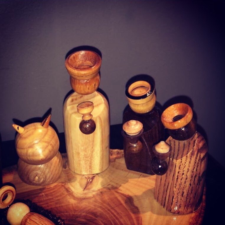 mcmurdoa's tweet photo. Latest commission finished for delivery. Not too late to get yours before Christmas. Bespoke 14 piece nativity. All hand crafted from various hardwoods with a live edge base. https://t.co/SLVsfbidXh