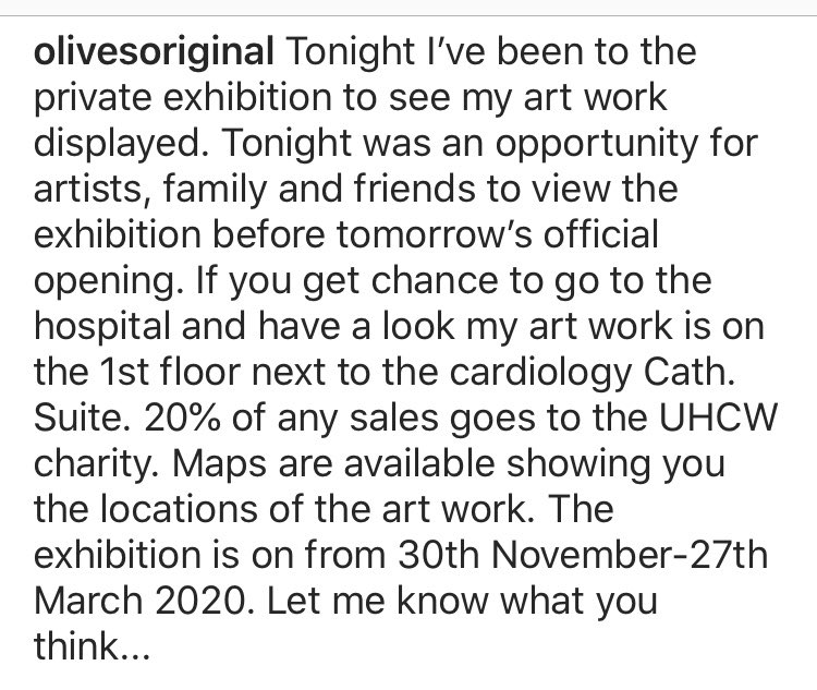 OlivesOriginal's tweet photo. #artexhibition #uhcw #coventryhospital #winterartexhibition #exhibition #artwork #artist #localartist #emerging #healingarts #art #artwork #artposts #acrylicpainting #framedpaintings #artgallery #artists #hospital #olivesoriginalart #olivesoriginal #artforsale #artforsalebyartist https://t.co/LdR3kxetNu