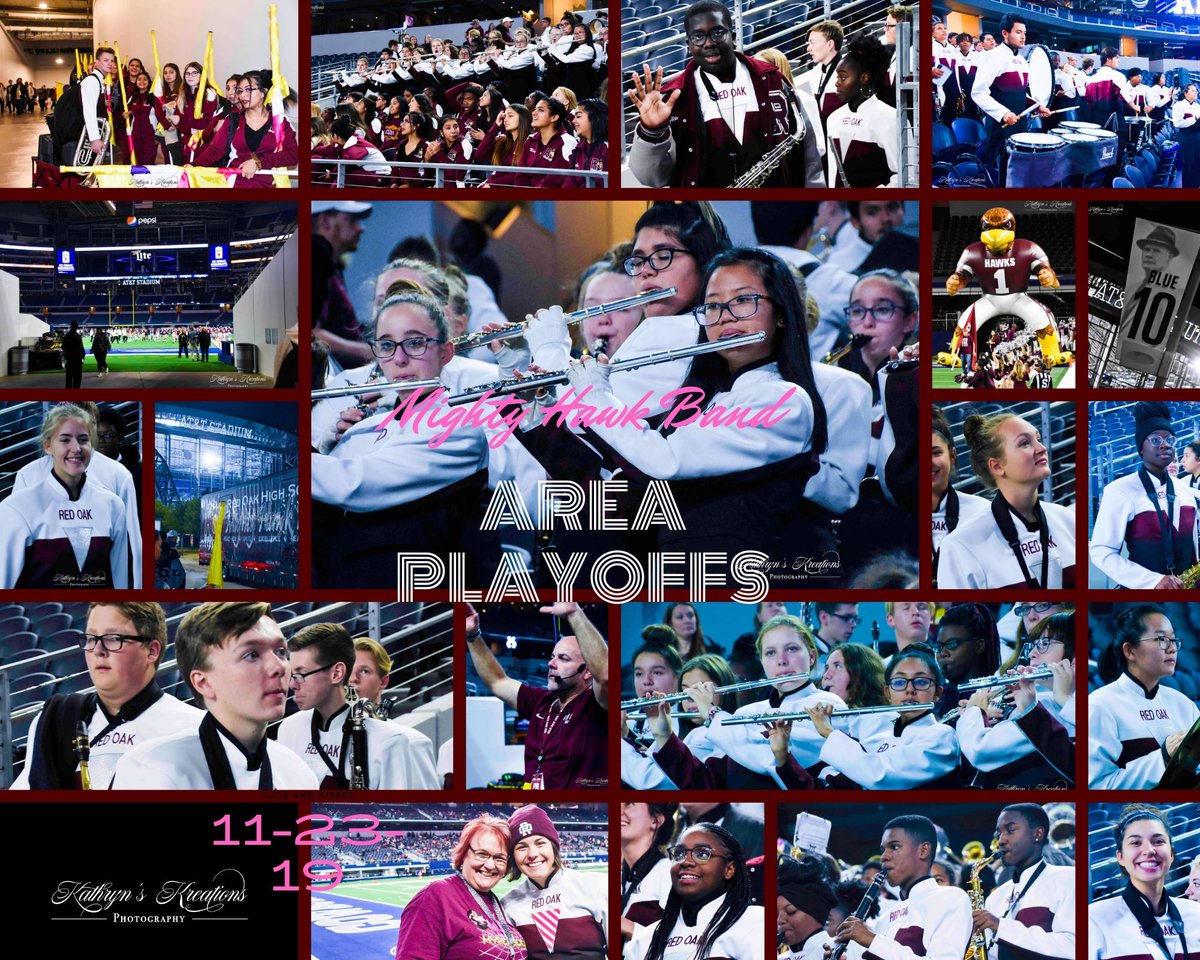 Red_Oak_Band's tweet photo. ROHS defeated Denton Braswell in the second round of playoffs on Nov. 23! Pics courtesy of @Hodge4lifeK. @redoakisd https://t.co/IE7ATegQp9