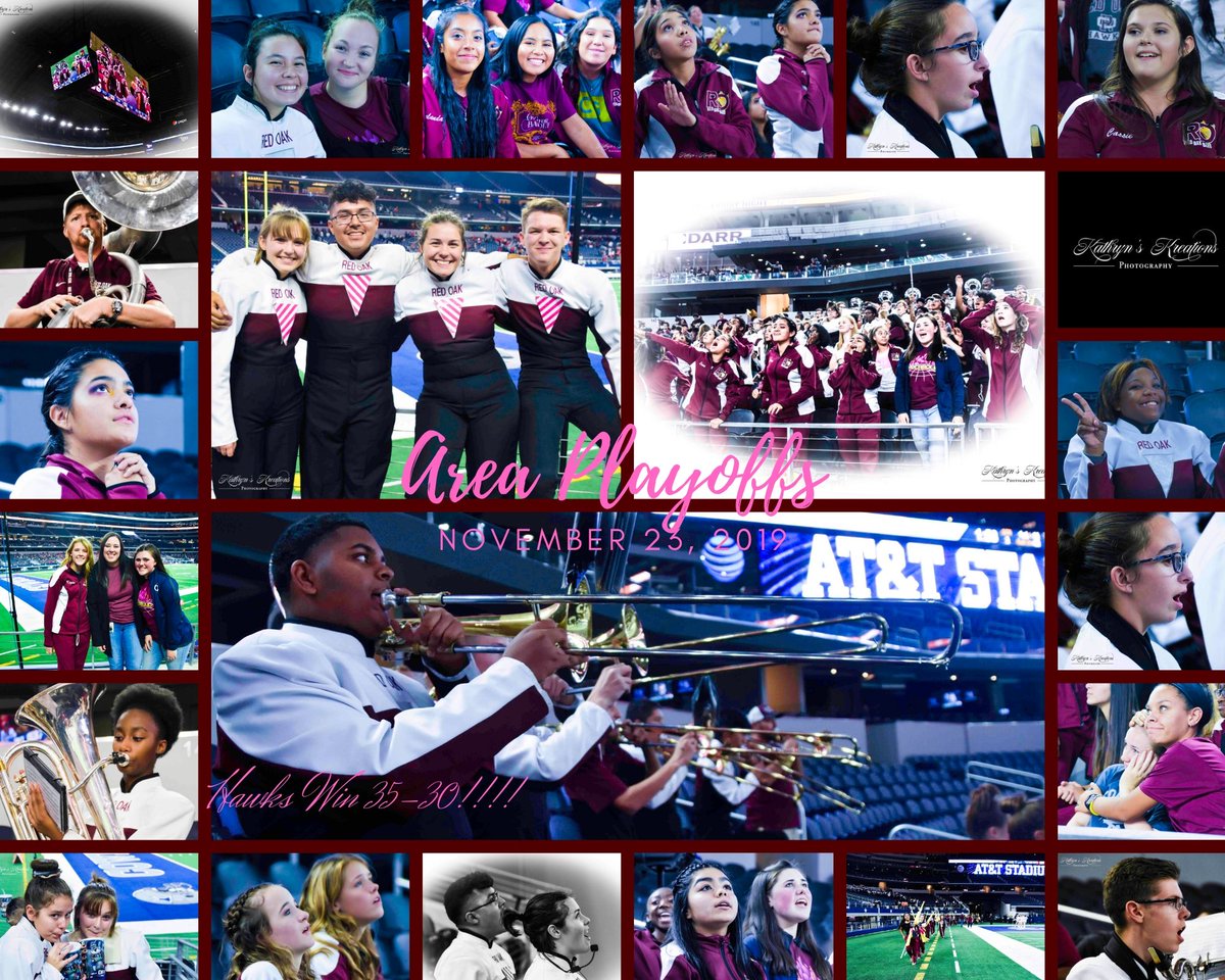 Red_Oak_Band's tweet photo. ROHS defeated Denton Braswell in the second round of playoffs on Nov. 23! Pics courtesy of @Hodge4lifeK. @redoakisd https://t.co/IE7ATegQp9