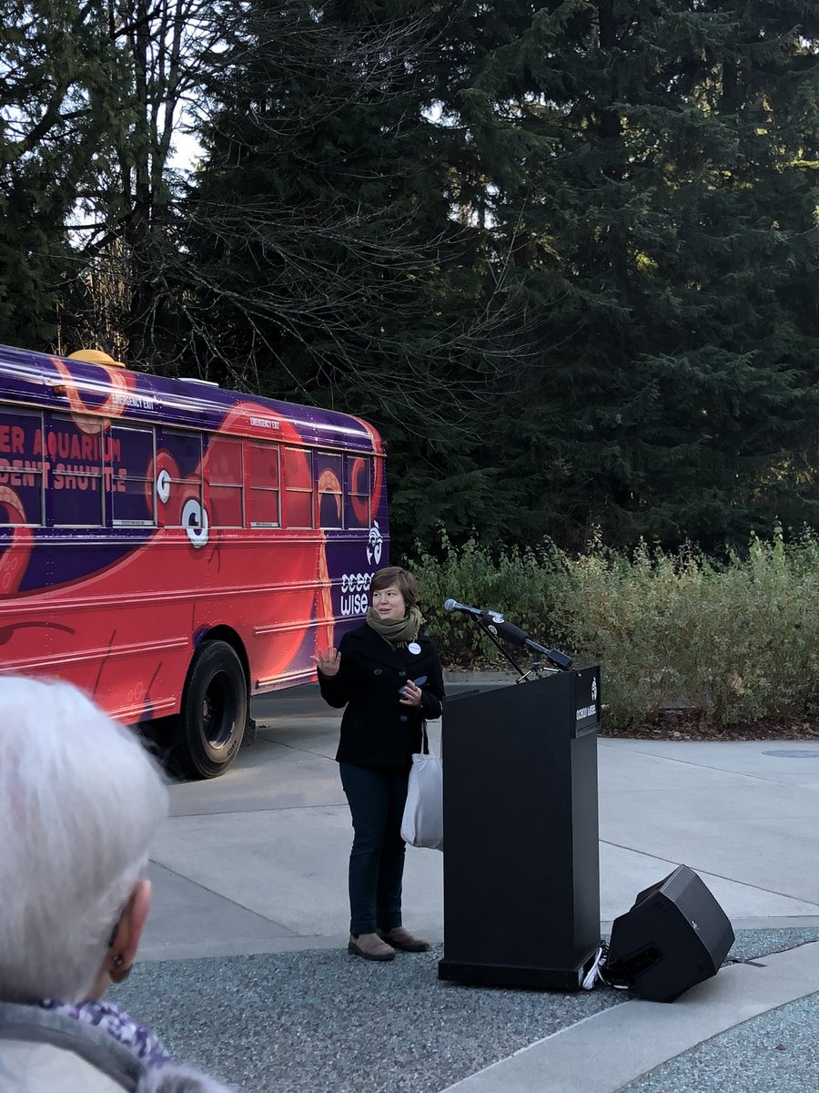 d_strecko's tweet photo. So excited, inspired and proud to be of @OceanWise launching it’s free student shuttle. Reducing barriers for youth accessing #oceanliteracy. #supportoceanlearning #octobus https://t.co/UcDavV2ohu