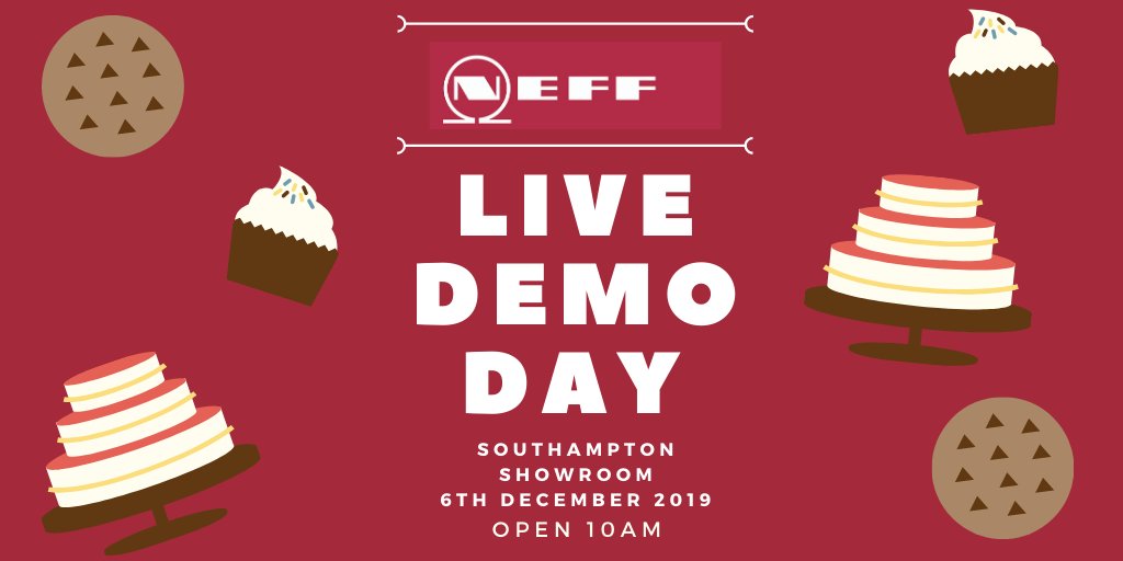 TweetSydenhams's tweet photo. Our Southampton showroom have managed to get a cheeky little @NEFFHomeUK day booked in before Christmas - and it's running ALL DAY! So pop in on the 6th, for a nibble and a chat with the team. #KitchenFitters #KitchenContractors #NewKitchen > https://t.co/o5Kz4TAg3D https://t.co/ltaAybMgUi