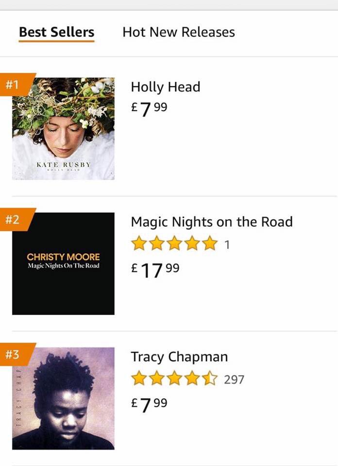 katerusby's tweet photo. Whoooooo hoooooooo!!!!! Look at what’s number 1 on Amazon folk chart! 🎉🎊🥳🥂 #HollyHead https://t.co/R2cLBMNVSx