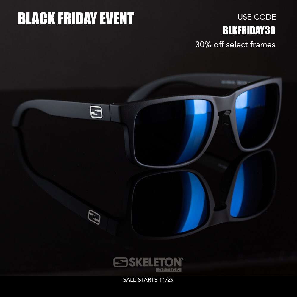 Skeletonoptics's tweet photo. #BlackFriday2019 Get your holiday shopping done early this year with the best eyewear on the planet! https://t.co/TGfm0qATAL