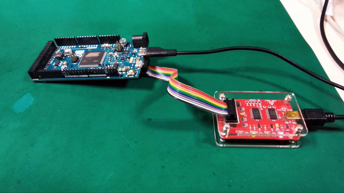 j_mb's tweet image. Debugging an #Arduino Due with #BusPirate, #openOCD and GDB