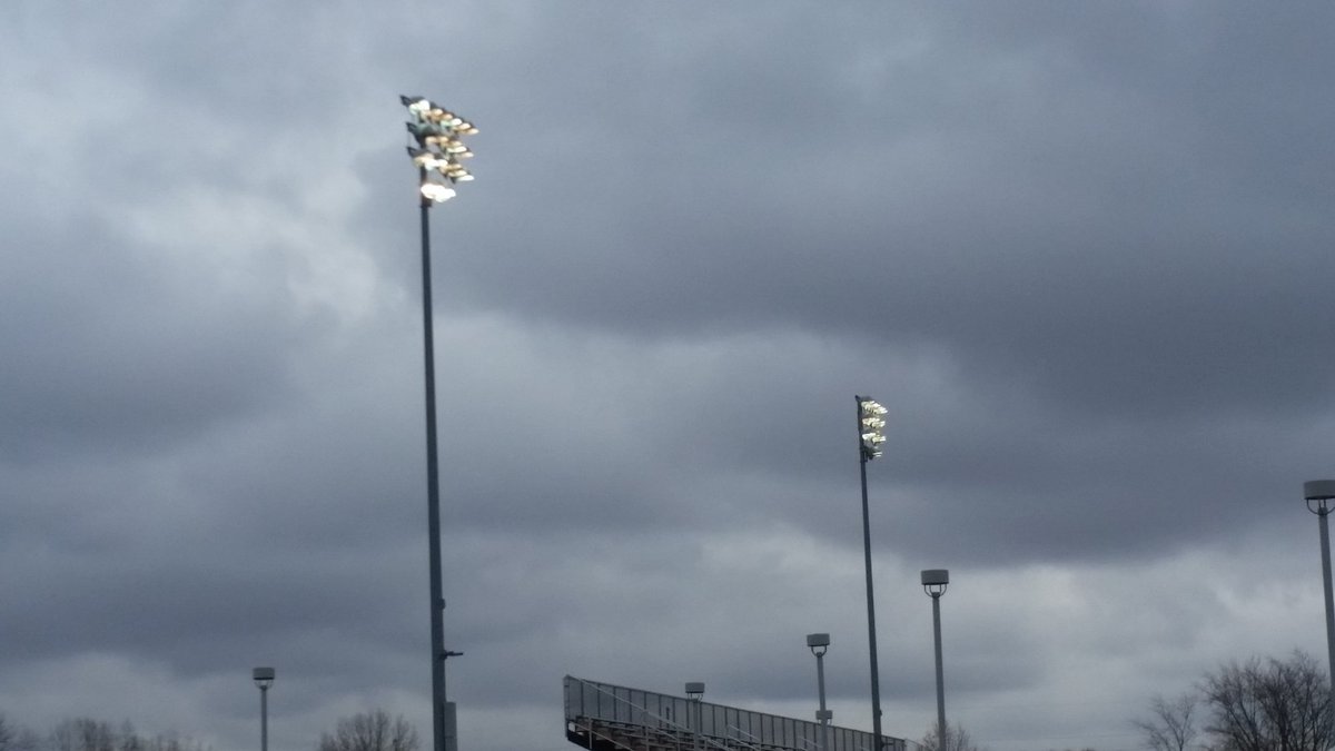 rogergrossman1's tweet photo. The lights are on at Fisher Field as @WarsawTigerFB and @Warsaw_Tigers mourns with all of Indiana for Coach Bowsman's family and West Washington. We have never met you, but we stand with you with broken hearts.  #BowsmanStrong  @Holdenbowsman_2 @BowsmanMaddie https://t.co/Qa4nIuK6aG