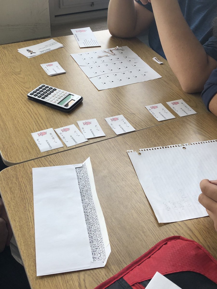 NPCMath's tweet image. Can you factor to escape the Big Bad Wolf?  These grade 10s can!! #MPM2D #FactorFriday