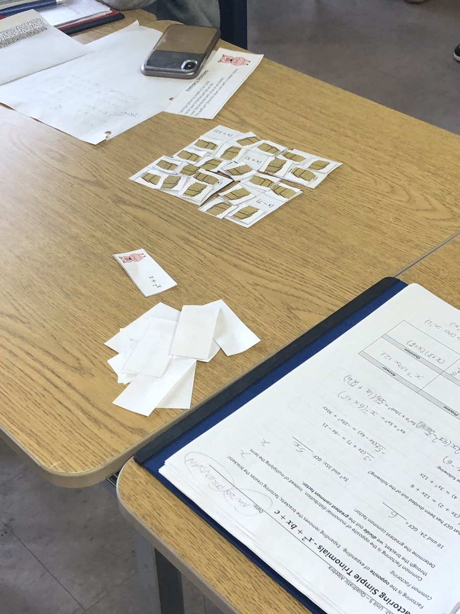 NPCMath's tweet image. Can you factor to escape the Big Bad Wolf?  These grade 10s can!! #MPM2D #FactorFriday