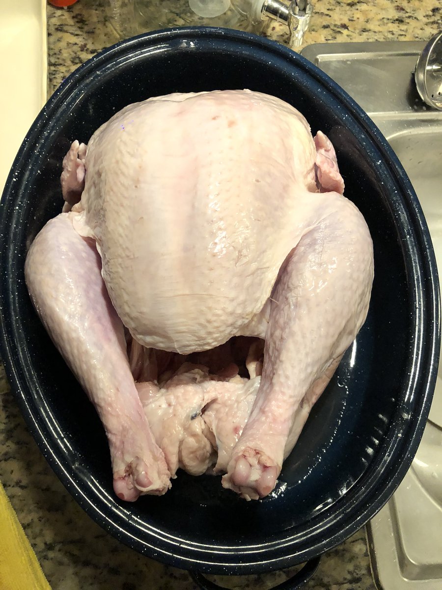 CookinwithChaz's tweet photo. Our first turkey together was a success! Stuffed it with lemon, apples, onions, butter, sage, thyme and rosemary. Super juicy! Super yummy!! I hope your Thanksgiving was amazing! #cookingwithchaz #Thanksgiving #turkey #tradition #sodiumoverload  #itwasworthit https://t.co/OOgHboj2cJ