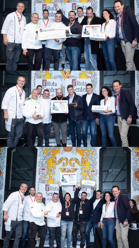 Premios IV Edición de la Ruta Sentero al "Mejor rabo de toro de España" preparación tradicional e innovadora, en la plaza de toros de Las Ventas.
TRADICIONAL
1º Casa de Manolete Bistró, Córdoba
 INNOVADORA
1º Garum 2.1, Córdoba
<a href="/RutaSentero/">RutaSentero</a> <a href="/Nacho_Sandoval/">Nacho Sandoval</a> #mdcocinaymas