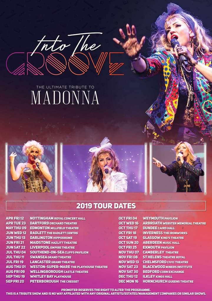 SyndNation's tweet photo. Attention @Madonna Fans!!!

@intothegrooveba are performing at the @Bedfordcornexch this Saturday and guess who’s bagged themselves an interview? Only our very own @JB_DJradio 🎉🎉🎉

She will be interviewing @intothegrooveba at 5PM GMT!! Join them on Facebook Live👀

#madonna https://t.co/fy4FcJhLev