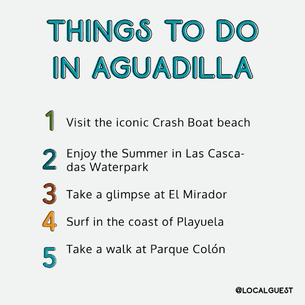 localguestpr's tweet photo. Are you looking for things to do this weekend? Check out the things you can do in these 4 towns in the island #localguest https://t.co/nnVA6Qah4g