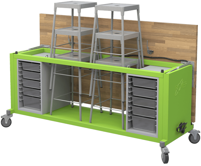 ELBEducationUS's tweet photo. Proud to partner with @HaskellEdu to provide #innovative solutions for #ModernLearningSpaces! The #RoverTable provides an efficient solution for a shared #makerspace. https://t.co/PXJlFFHttR #FeatureFriday #STEM #STEMEducation https://t.co/VlIaAdiVp1