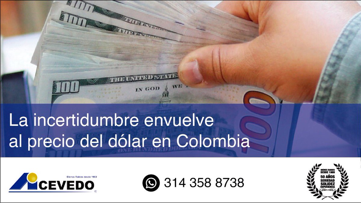 LA INCERTIDUMBRE ENVUELVE AL PRECIO DEL DÓLAR EN COLOMBIA.
blog.acevedoycia.com/2019/11/28/la-…