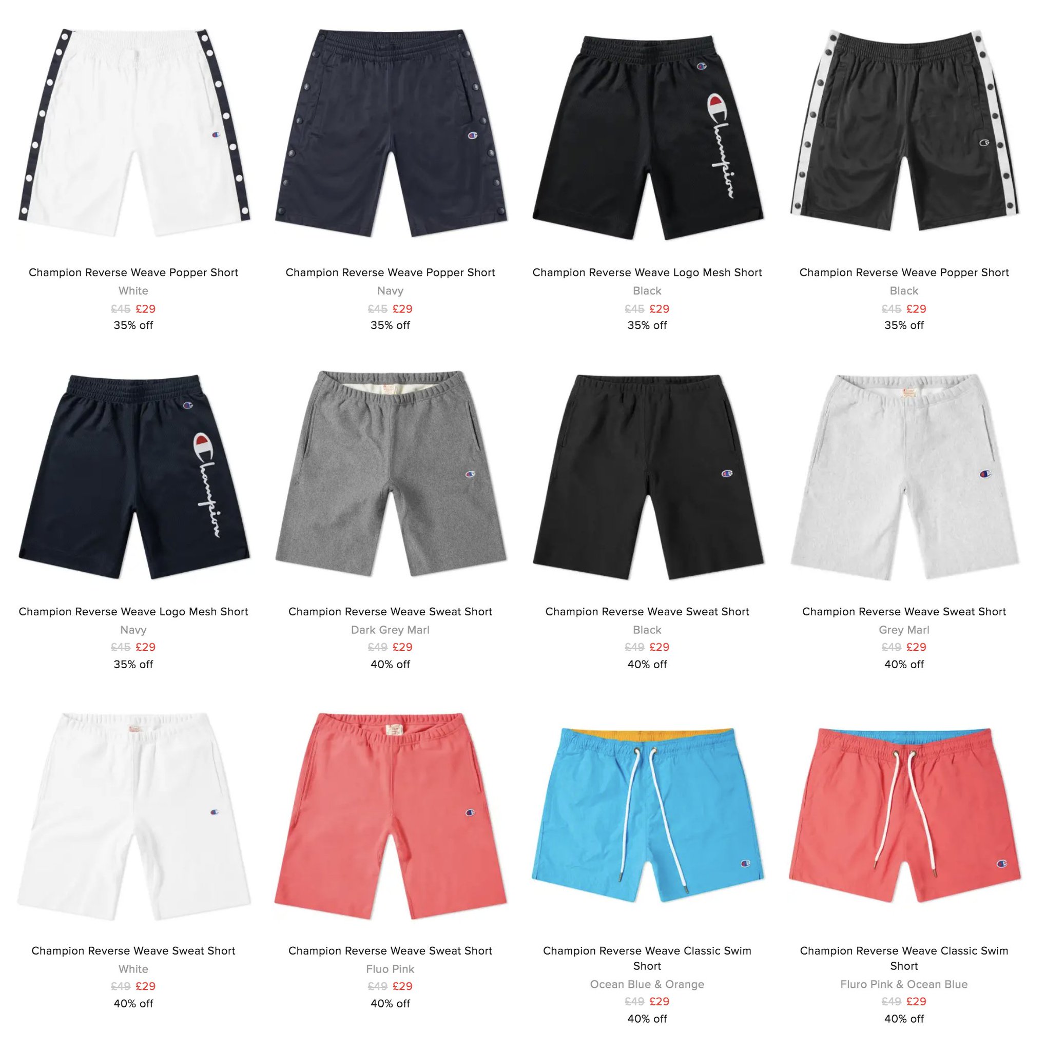 champion shorts outfit