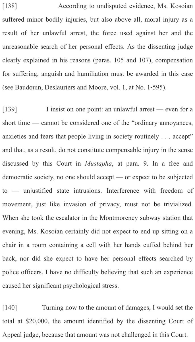 The plaintiff - who had sought $69000 based for PTSD - received $20000.