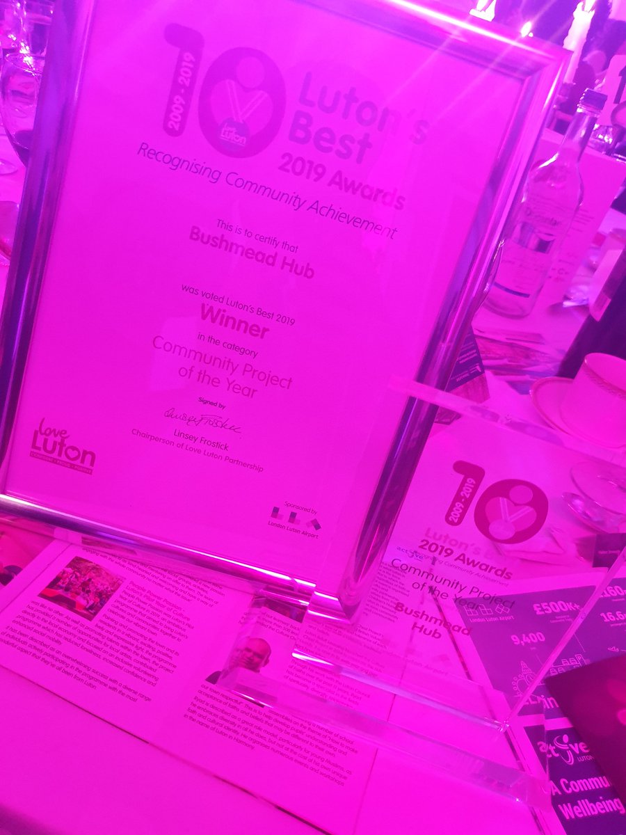 Bushmead_Hub's tweet image. Wow! Community project of the year!!! @love_luton awards!!!