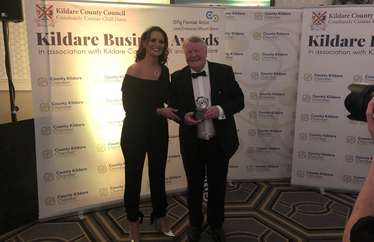 ChamberKildare's tweet image. First up is networker of the year, kindly sponsored by @kildarepost - Big Congrats to Ronan Twohig from @gannonoffice #kildarebizawards