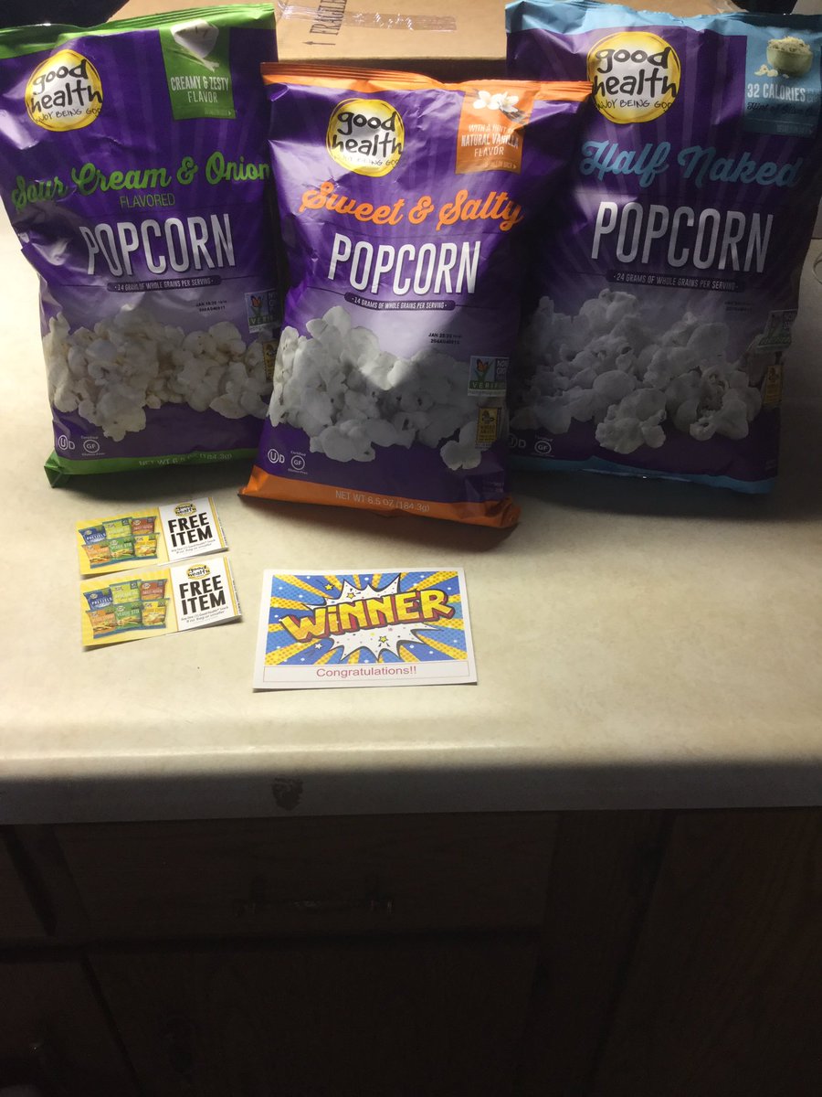 catlovertamjo's tweet photo. Thank you @GHSnacks for our delicious Good Health Popcorn and coupons! #goodhealthsnacks #goodhealthpopcorn #sweetandsalty #halfnaked #sourcreamandonion #popcorn #snacks #movienight ๐ฟโค๏ธ https://t.co/FHciAaHtXE