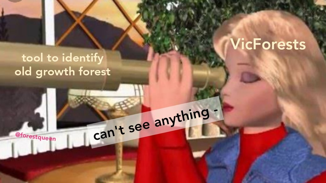 forestqueen11's tweet photo. VicForests And Their Very Scientific Tool To Identify Old Growth Forests https://t.co/YYnG18v7Ux