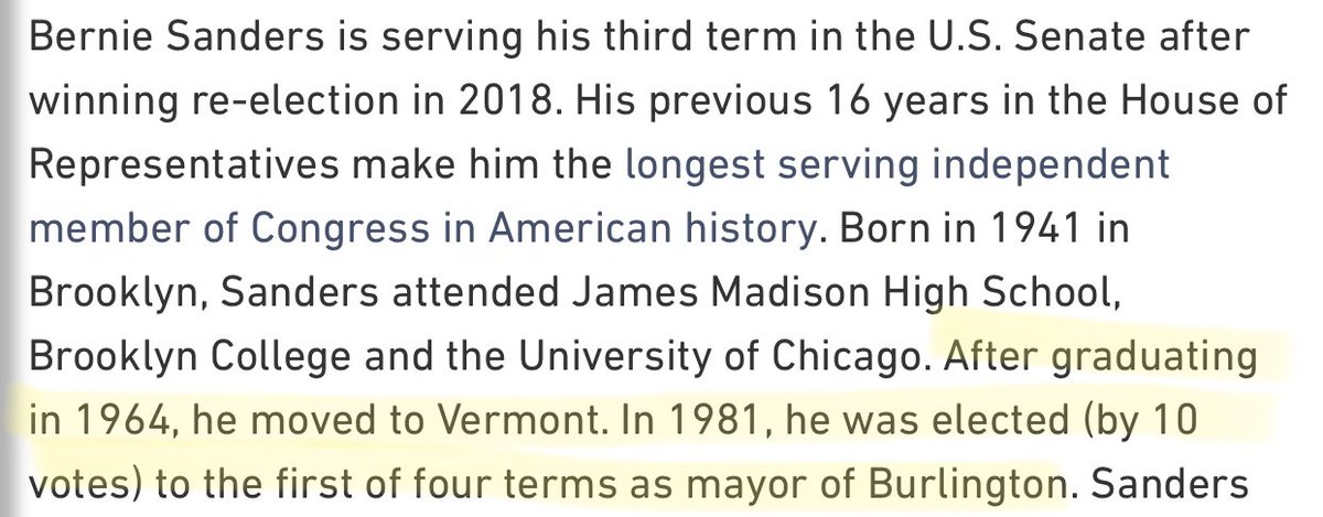 Even his own official Senate bio just skips from graduating college at 22 to being elected Mayor of Burlington at 39. With nothing to show for the 17 years in between. This is white men  #failingup and it’s time THAT’S reported on.