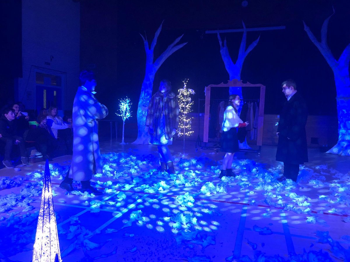 BanffAcademyBXA's tweet photo. Our BXA community enjoyed the most wonderful winter production of ‘The Lion, the Witch and the Wardrobe’. A huge ‘rosy glow’ to all young people and staff involved in staging this performance #magicalevening #developingcreativity https://t.co/cBVCLZY1F9