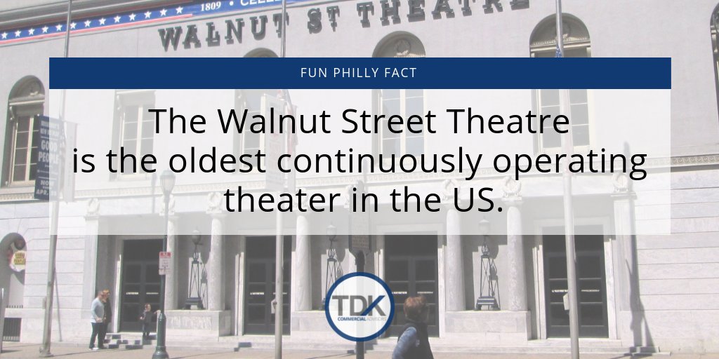 TDKCA2's tweet photo. #PhillyFunFact: The Walnut Street Theatre is the oldest continuously operating theater in the U.S. #Philadelphia https://t.co/T3gzXAXB5M