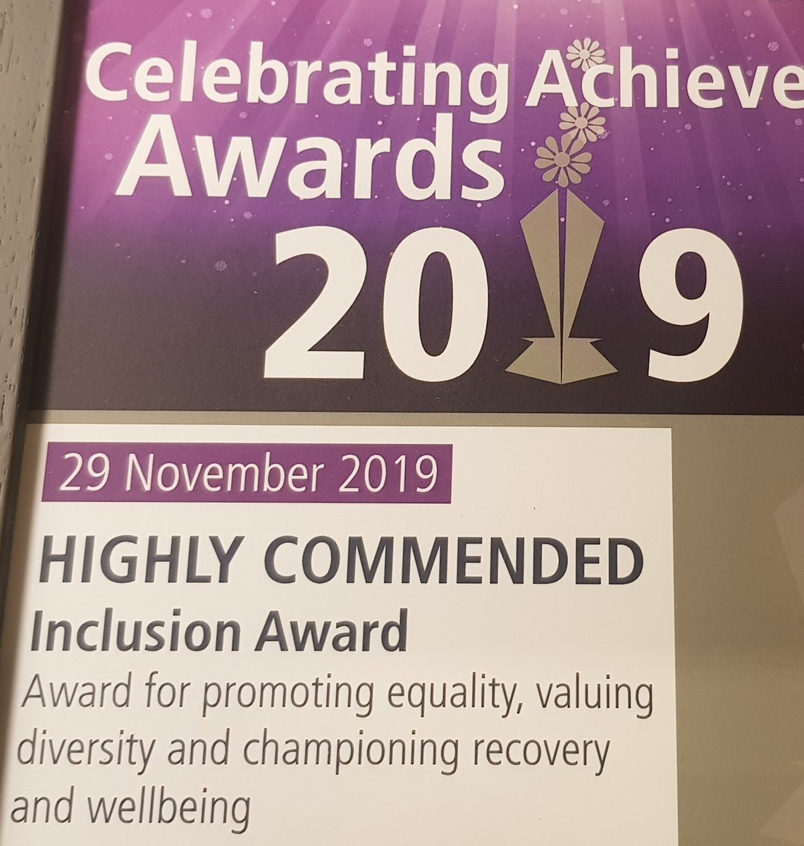 Lovely afternoon celebrating the achievements of many staff and teams in @DPT_NHS. It was also lovely to be given this for the work the Equality Champions are doing in @DPT_TALKWORKS #ProudofDPT