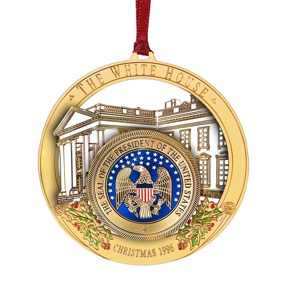 The earliest documented Presidential Seal was sketched by President Millard Fillmore – and appears on the 1996 Official White House Christmas Ornament that remembers the Fillmore administration. https://shop.whitehousehistory.org/holidays/ornaments/1994-to-1997-white-house-christmas-ornaments-sold-as-a-set-of-four