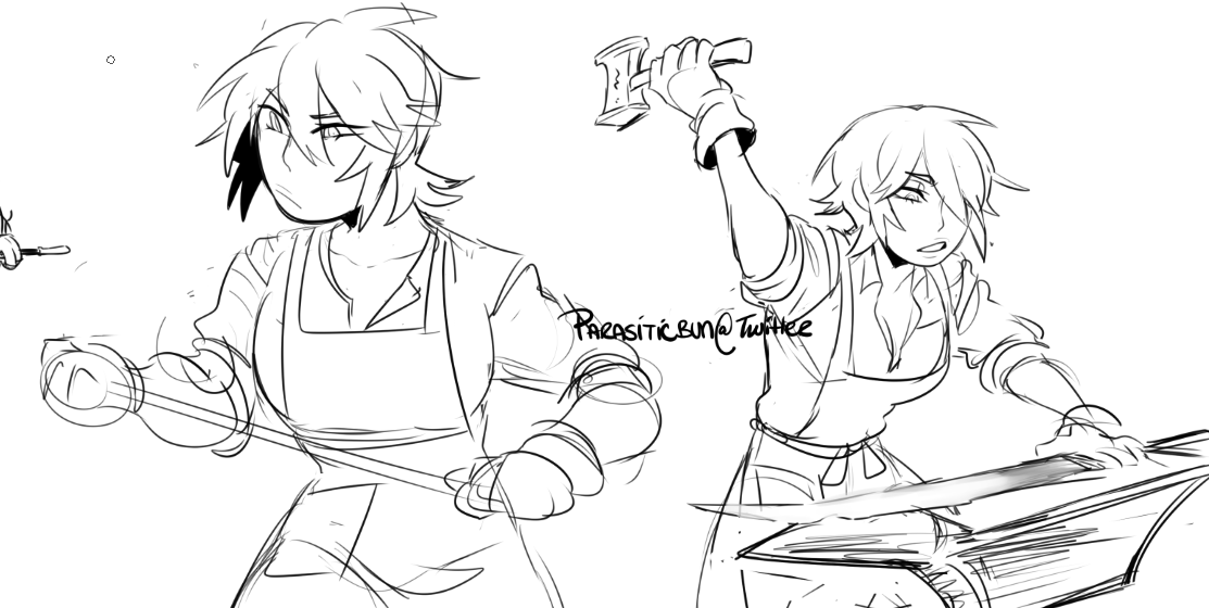ParasiticBun's tweet photo. Kh doodles bc blacksmithing aqua can be pried from my dead hands thankyou
Also nichi mentioned Xion learning glass work and thats NEAT
let her make cool stuff and maybe glass shells thats cute https://t.co/By6aZOOqCw