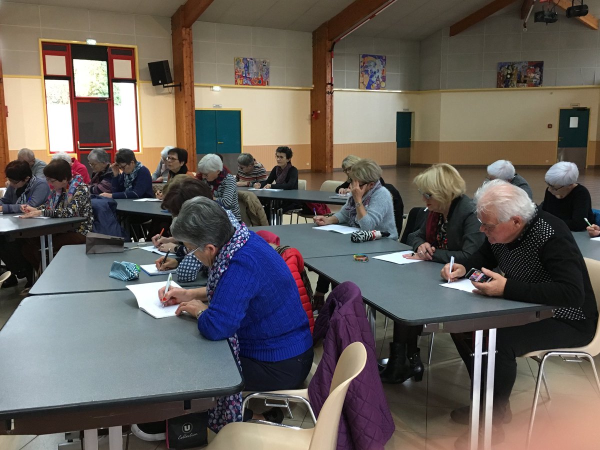 Telethon à Pouzauges, je participe à la « DICTÉE ». Quelques participes passés donnent à réfléchir...