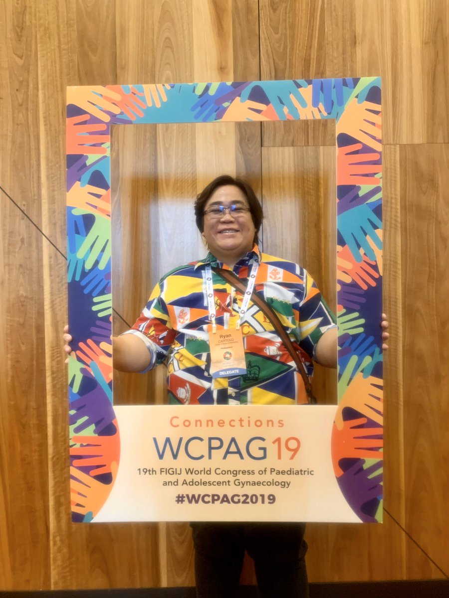 CapituloObGyne's tweet photo. My outfit is as colorful as the logo of the World Congress of Paediatric and Adolescent Gynaecology (WCPAG) 2019.
#LearningModeOn
#WCPAG2019 https://t.co/vAWolF98VC