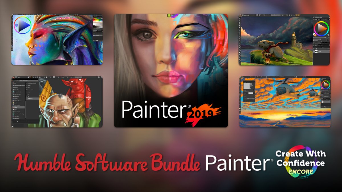 humble's tweet photo. Get your friends what they really want: the ability to bring their creations to life! Limited-time Humble #SoftwareBundle: Painter Create With Confidence! #BlackFriday https://t.co/ohEo5RVt2B https://t.co/MQysybFmhm