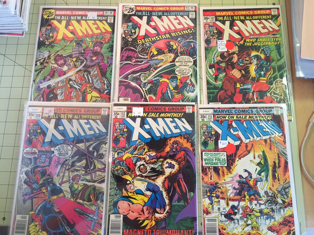 baddeacon's tweet image. I love sorting through these X-Men books. Gonna rebag and board them, and add them to the collection. #SortingComics #XMen
