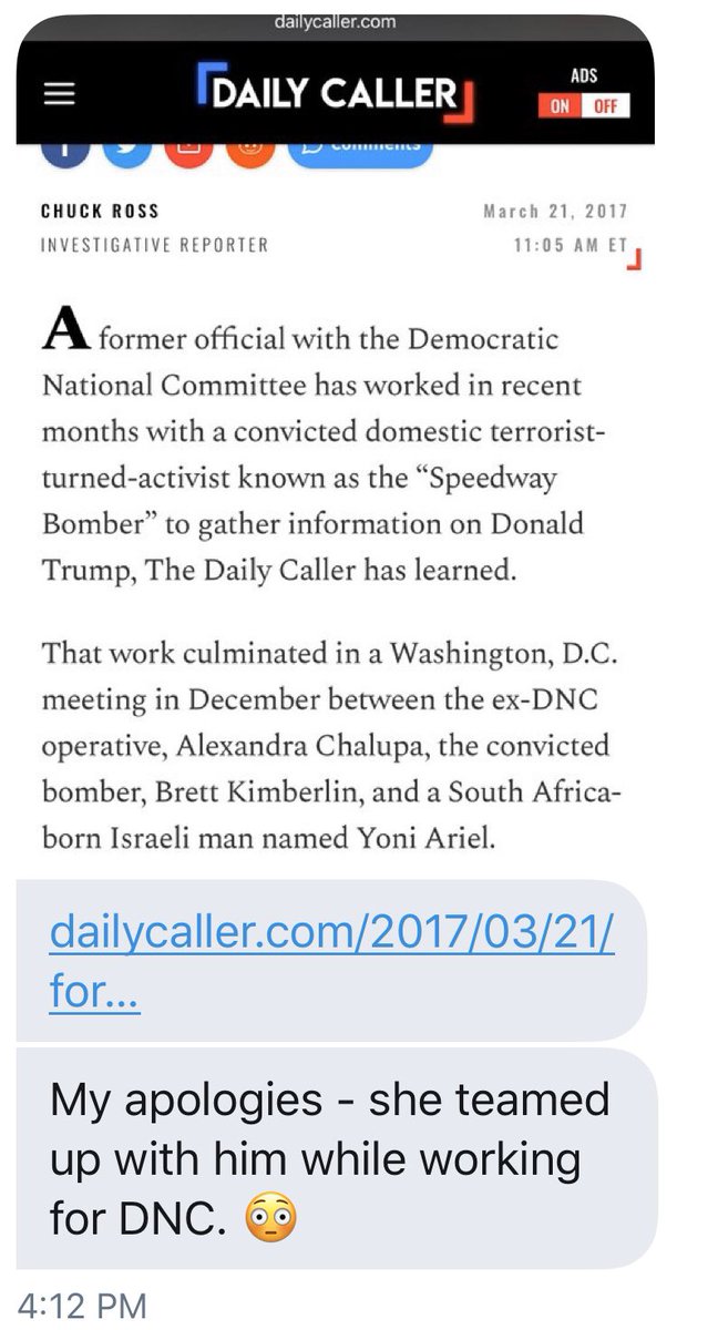  https://dailycaller.com/2017/03/21/former-dnc-official-partnered-with-convicted-bomb-maker-to-investigate-trump/ HT  @NotBuyingIt34