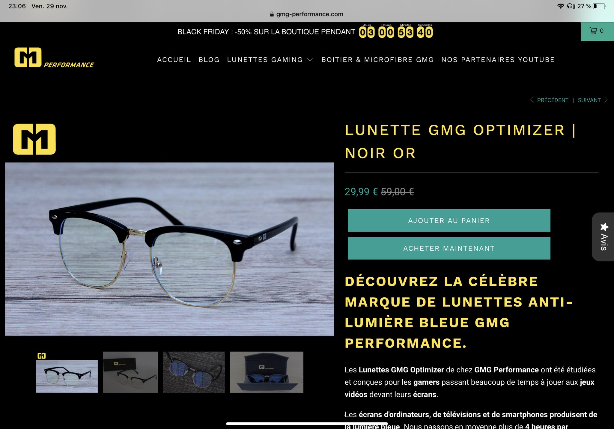 Lunette gmg hot sale