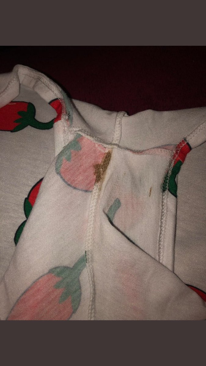 ashhollinger's tweet photo. So we order our xmas pjs from @OfficialPLT to find them soiled in blood at the crotch complain and they offer £20 are you having a laugh this is vile!!! #complaints #consumerrights #prettylittlethings #prettydisgusting #badcustomerservice https://t.co/WRWubVvV9J