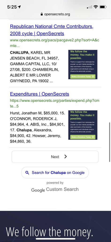  https://www.opensecrets.org/search?q=Chalupa