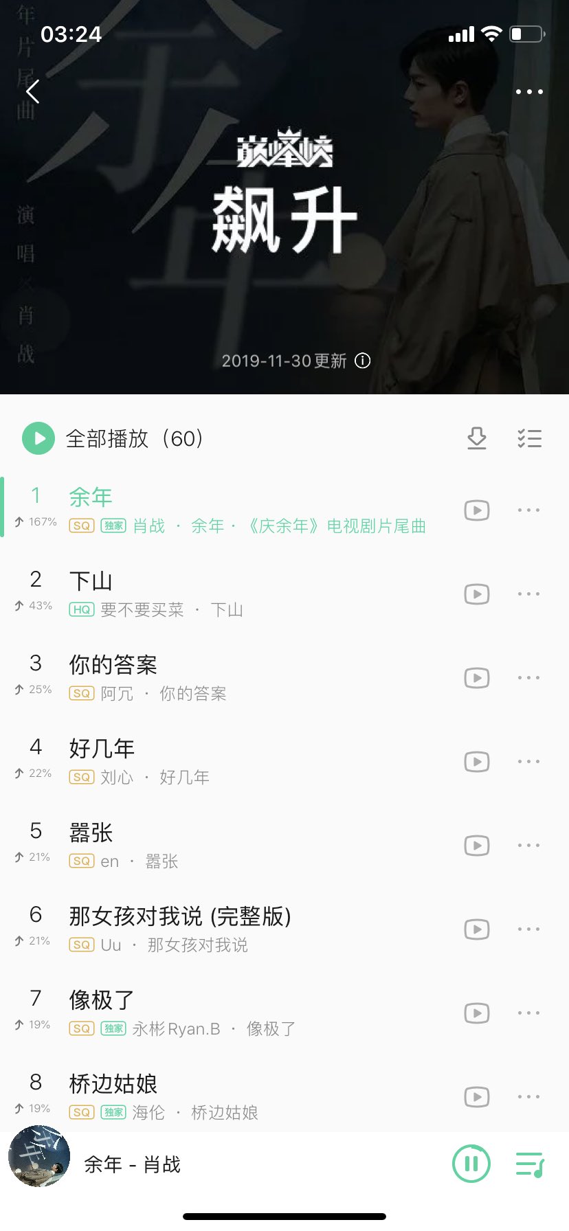Xiao Zhan 🌸 Wang Yibo on Twitter "QQMusic Ranking for November 30th