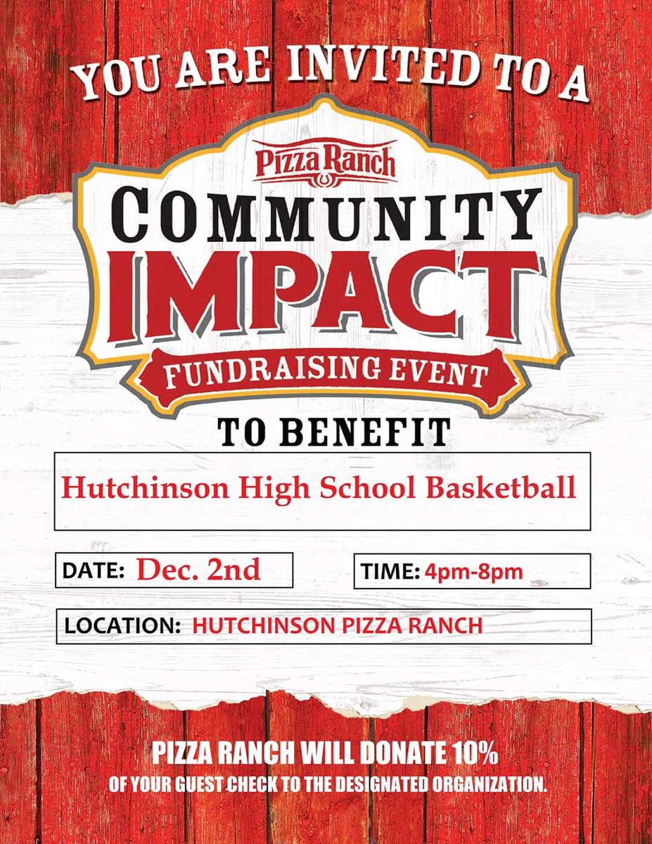 If case you’re still hungry after that 🦃....come eat some 🍕 and support the boys’ basketball team! 🙌🏻😋 #weBALLinHUTCH💪🏻🏀 #weEATtoo